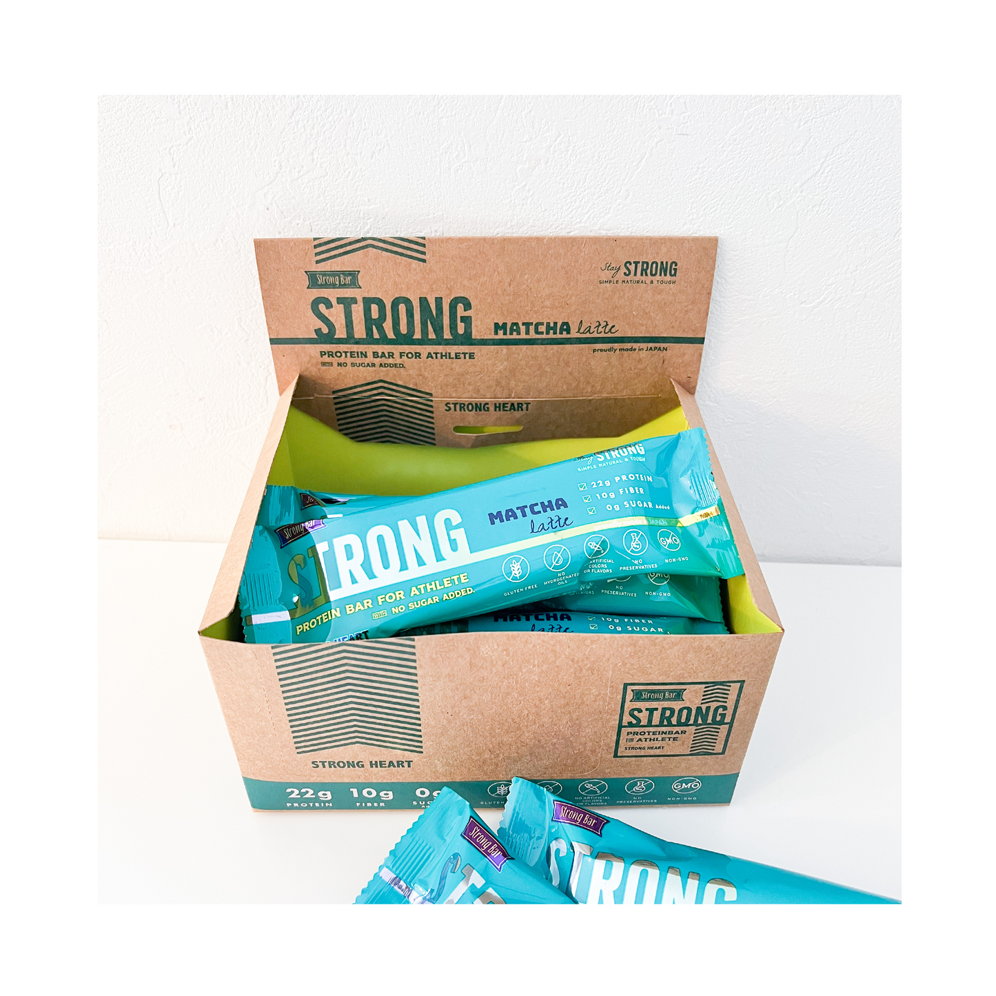 NEW ストロングバー 抹茶ラテ 12本セット